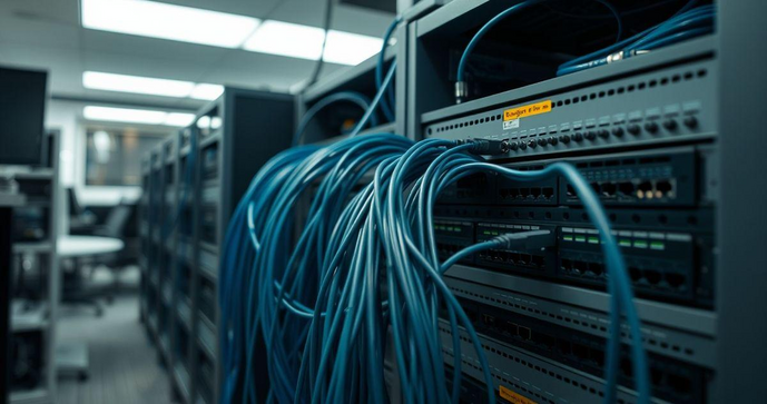 Serviço de cabeamento de rede é essencial para garantir conexão estável e rápida em sua empresa Serviço de cabeamento de rede é essencial para garantir conexão estável e rápida em sua empresa