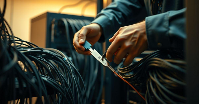 Instalação de Cabos de Rede: Transforme Sua Conexão em Alta Velocidade Instalação de Cabos de Rede: Transforme Sua Conexão em Alta Velocidade